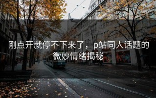 刚点开就停不下来了，p站同人话题的微妙情绪揭秘