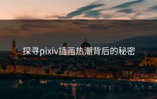 探寻pixiv插画热潮背后的秘密