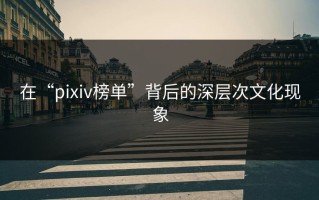 在“pixiv榜单”背后的深层次文化现象