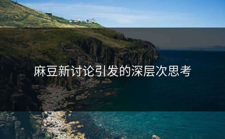 麻豆新讨论引发的深层次思考-第1张图片-p站网页版影视网 - p站内容页