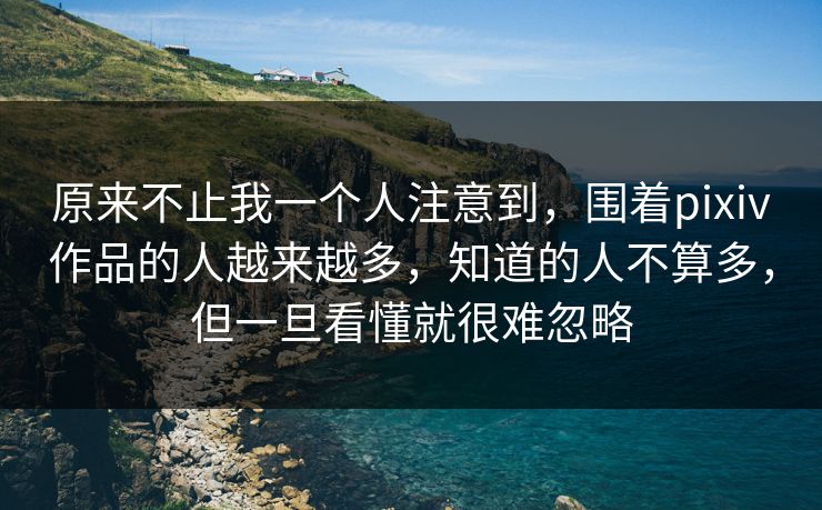 原来不止我一个人注意到，围着pixiv作品的人越来越多，知道的人不算多，但一旦看懂就很难忽略-第1张图片-p站网页版影视网 - p站内容页