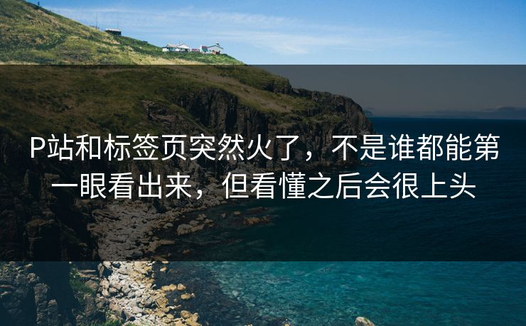 P站和标签页突然火了，不是谁都能第一眼看出来，但看懂之后会很上头-第1张图片-p站网页版影视网 - p站内容页